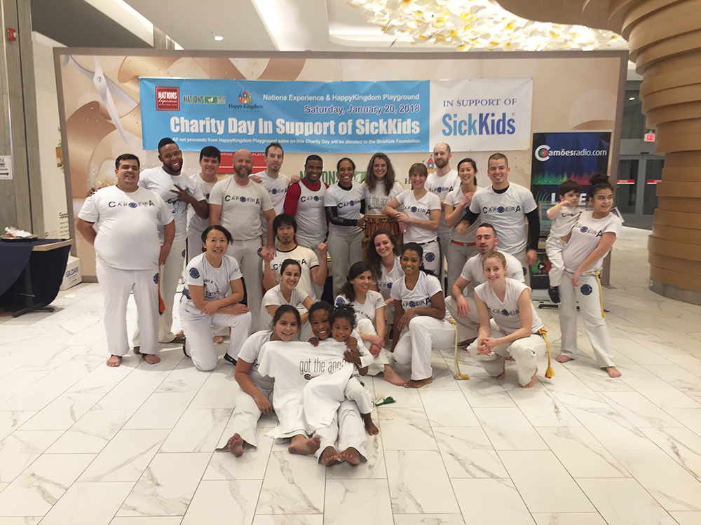 Sick Kids capoeira event